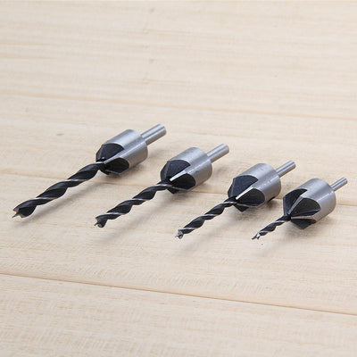 Countersink Depth Adjustable Drill Bit (4PCs)